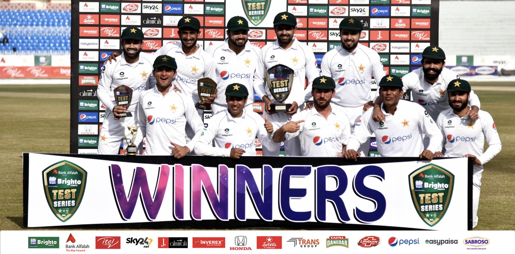 Pakistan white-washed South Africa in a two-match Test series | PCB Twitter 