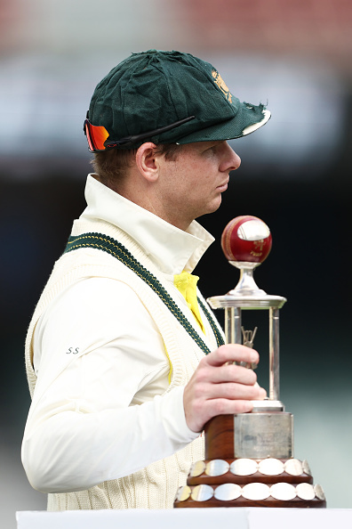 Smith was seen wearing a tattered and torn cap during the recent West Indies Test series | Getty