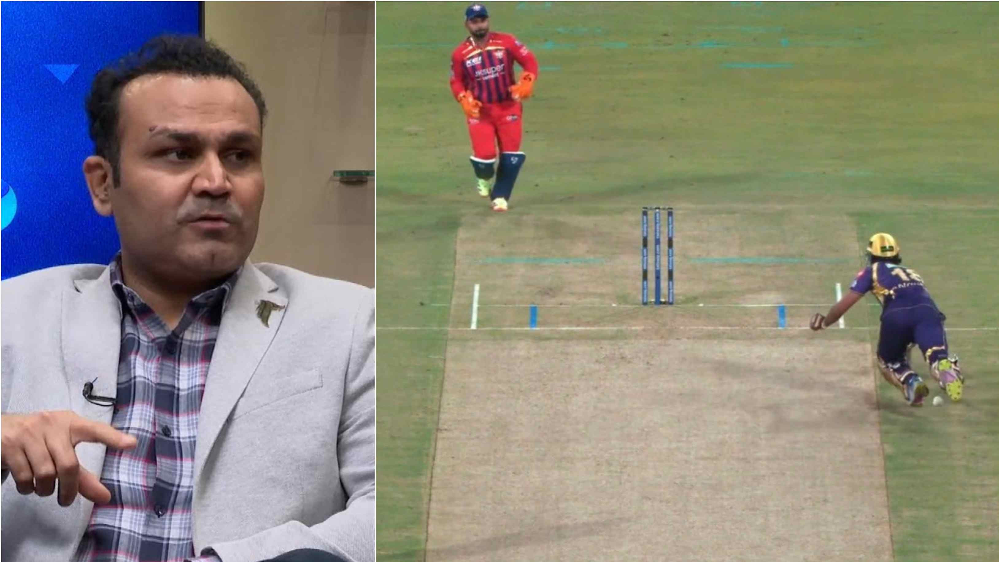 IPL 2026: “A slightly harsh…,” Sehwag opposes third umpire’s decision to give Raghuvanshi out for 'obstructing the field'