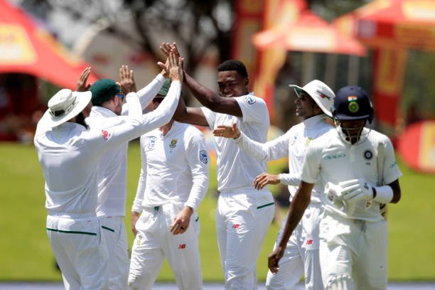 Proteas pacer Lungi Ngidi completes a 6-wicket haul to finish the game in the first session of Day 5 | Twitter