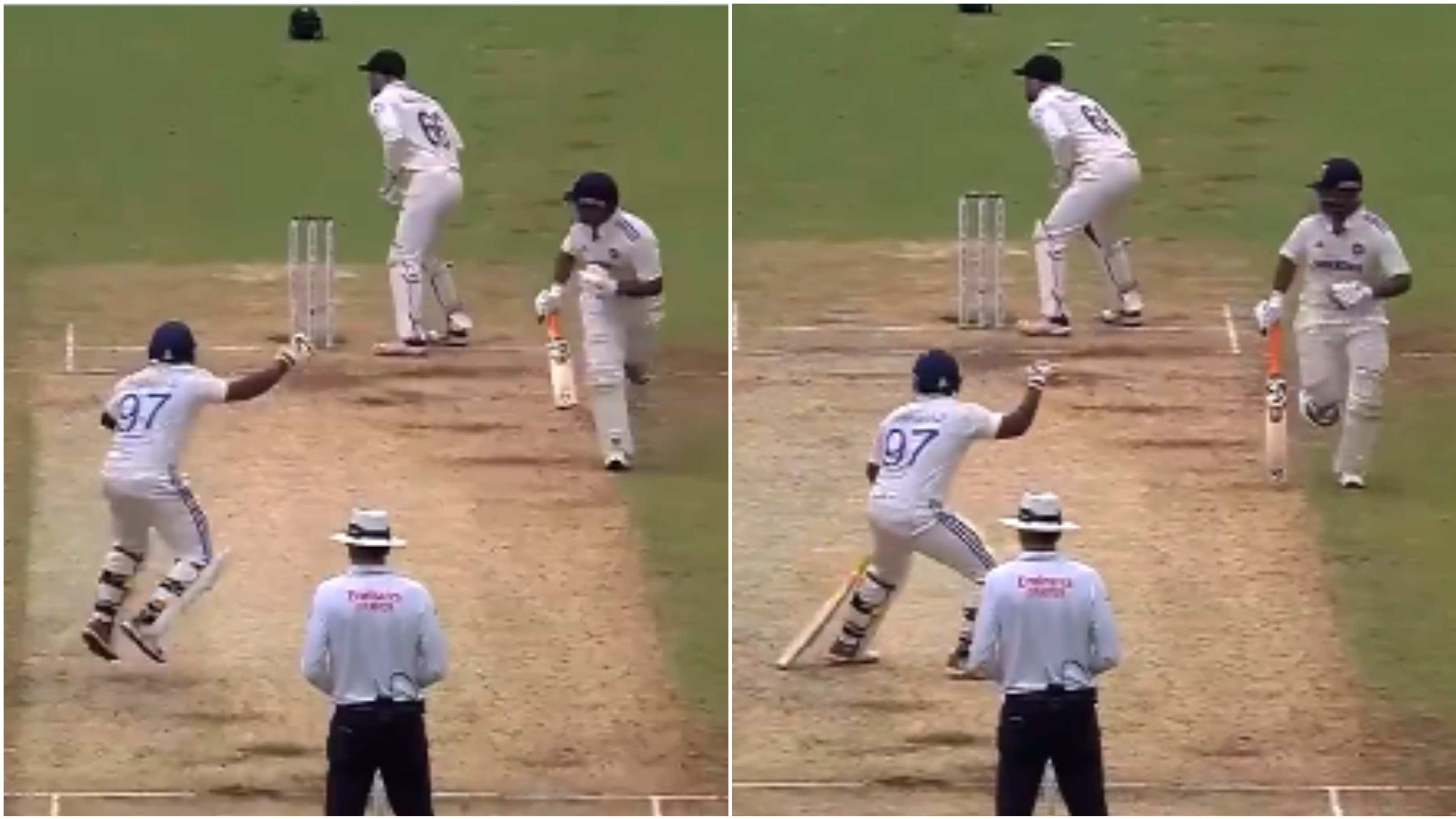 IND v NZ 2024: WATCH – Sarfaraz Khan yells at Rishabh Pant after mix-up while running between wickets in 1st Test