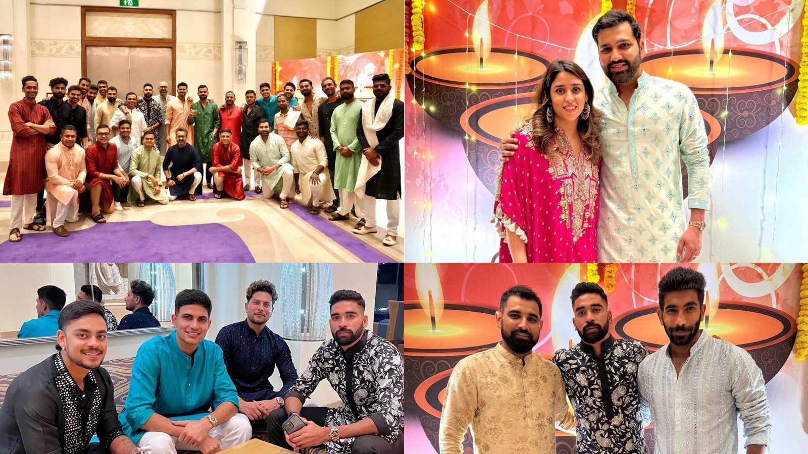 CWC 2023: PICS - Team India celebrates Diwali ahead of Netherlands clash