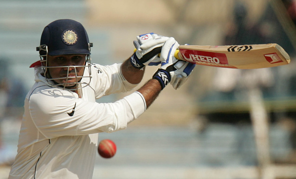 Sehwag hit 319 in the 2008 Chennai Test against South Africa, his second Test triple hundred | Getty