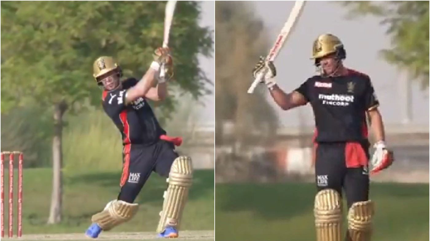IPL 2021: WATCH - AB de Villiers smashes 104 runs off 46 balls in RCB's intra-squad match 