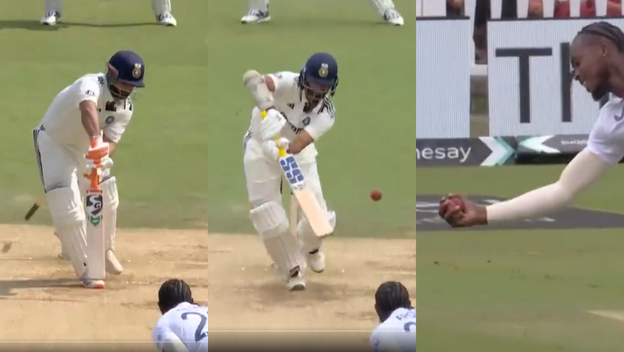 Pant was clean bowled, while Archer took a brilliant catch to get rid of Sundar | X