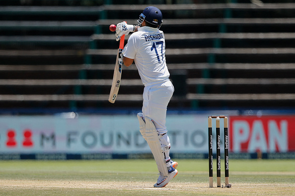 Pant fell for a duck trying to charge Rabada in second innings of second Test in Jo'Burg | Getty