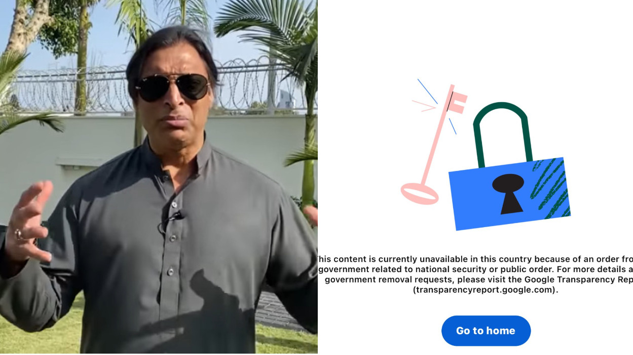 Shoaib Akhtar’s YouTube channel banned? Several other Pakistani accounts inaccessible after Indian government’s diktat
