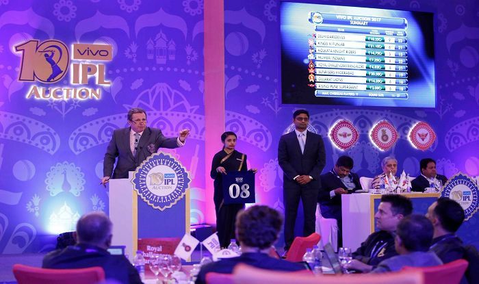 Richard Madley auctioning in IPL | Source Getty