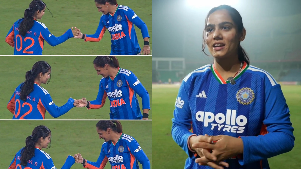 WATCH- “I told her, if I get a wicket, I’ll celebrate like this”- Vaishnavi Sharma on special celebration with Harmanpreet Kaur