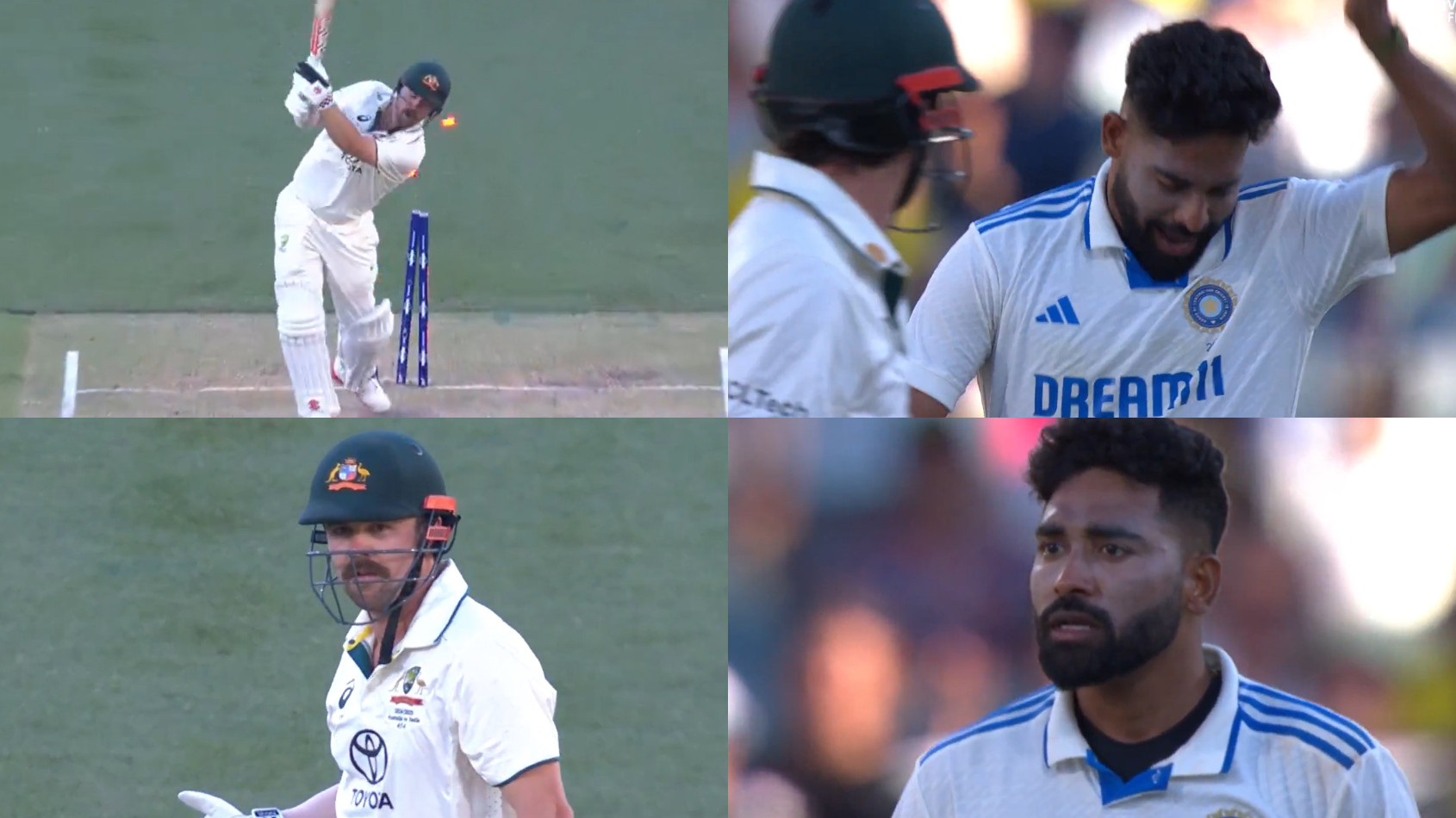 BGT 2024: WATCH- Mohammed Siraj gives Travis Head fiery send off after dismissing him; gets booed by Adelaide crowd