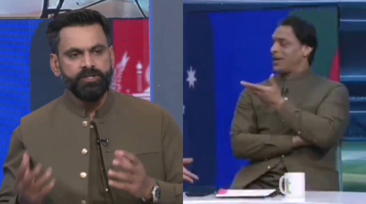 Shoaib Akhtar and Mohammad Hafeez | X