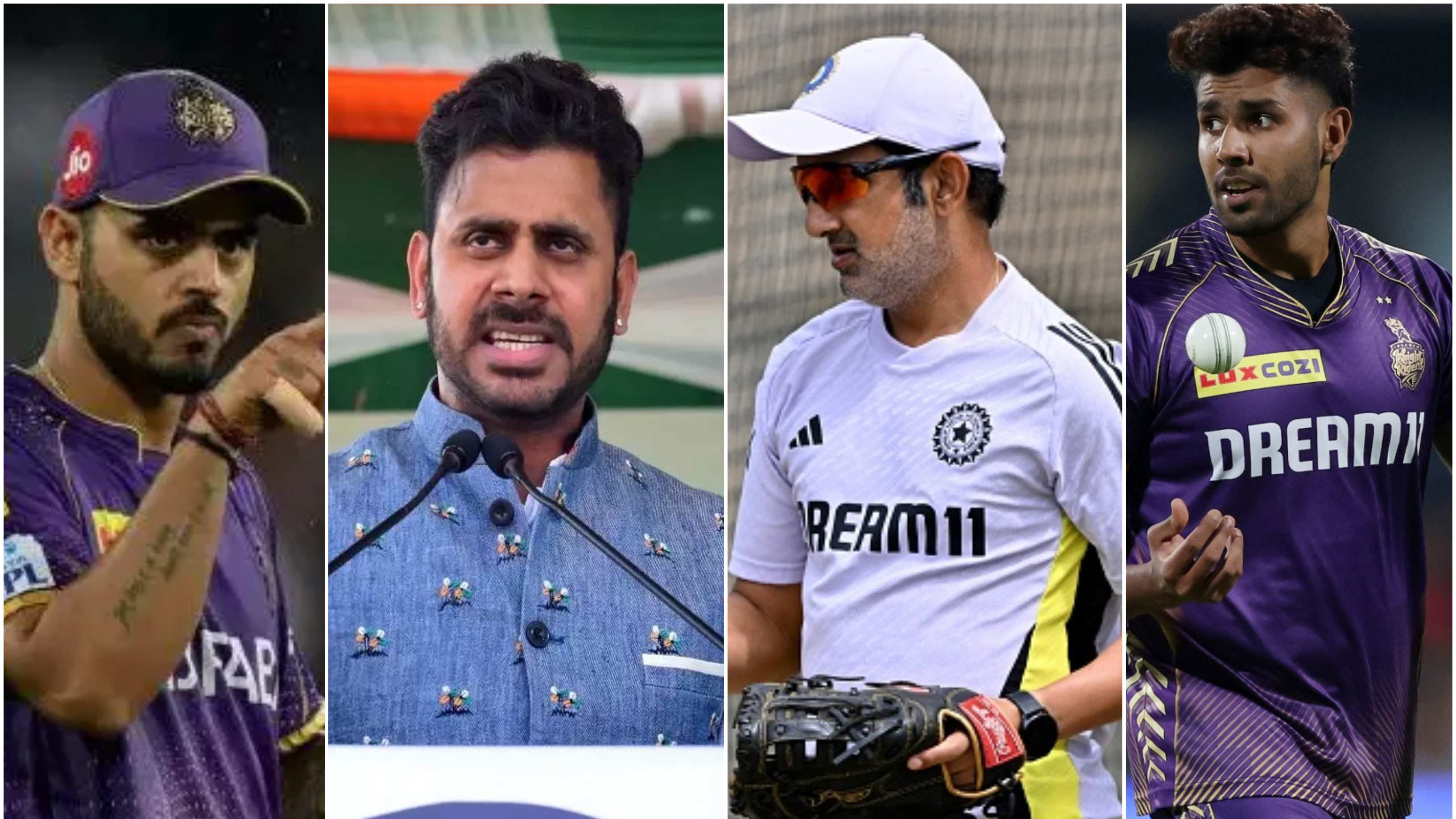 Nitish Rana, Harshit Rana rally behind Gautam Gambhir after Manoj Tiwary calls India head coach ‘hypocrite’