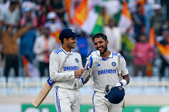 Shubman Gill and Dhruv Jurel all smiles after taking India to win in Ranchi Test | Getty