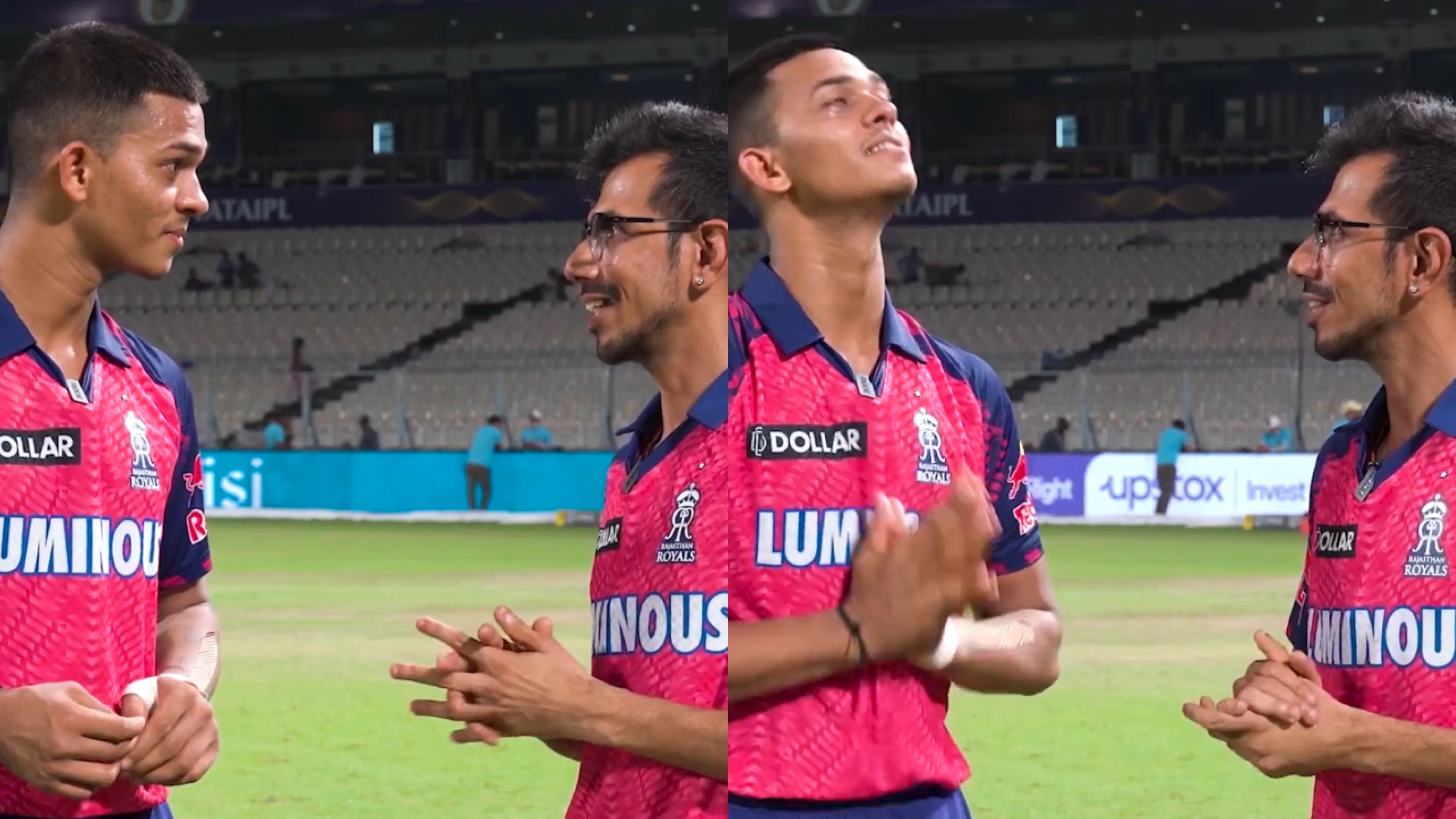 IPL 2023: WATCH - Yashasvi Jaiswal's reaction upon hearing Virat Kohli's praise; unmissable gesture at possibility of playing for India