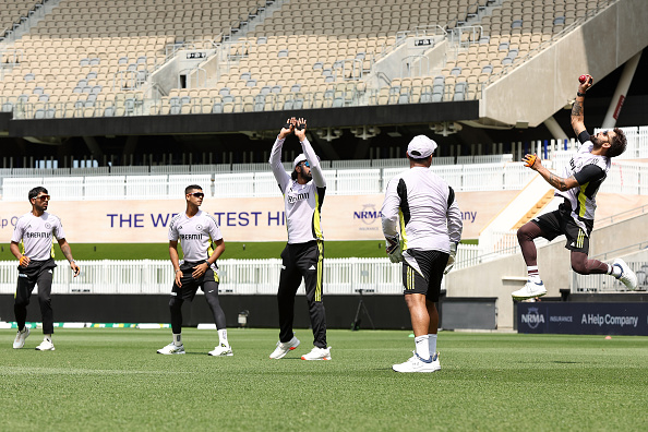 Indian fielders practicing ahead of 1st Test in Perth | Getty