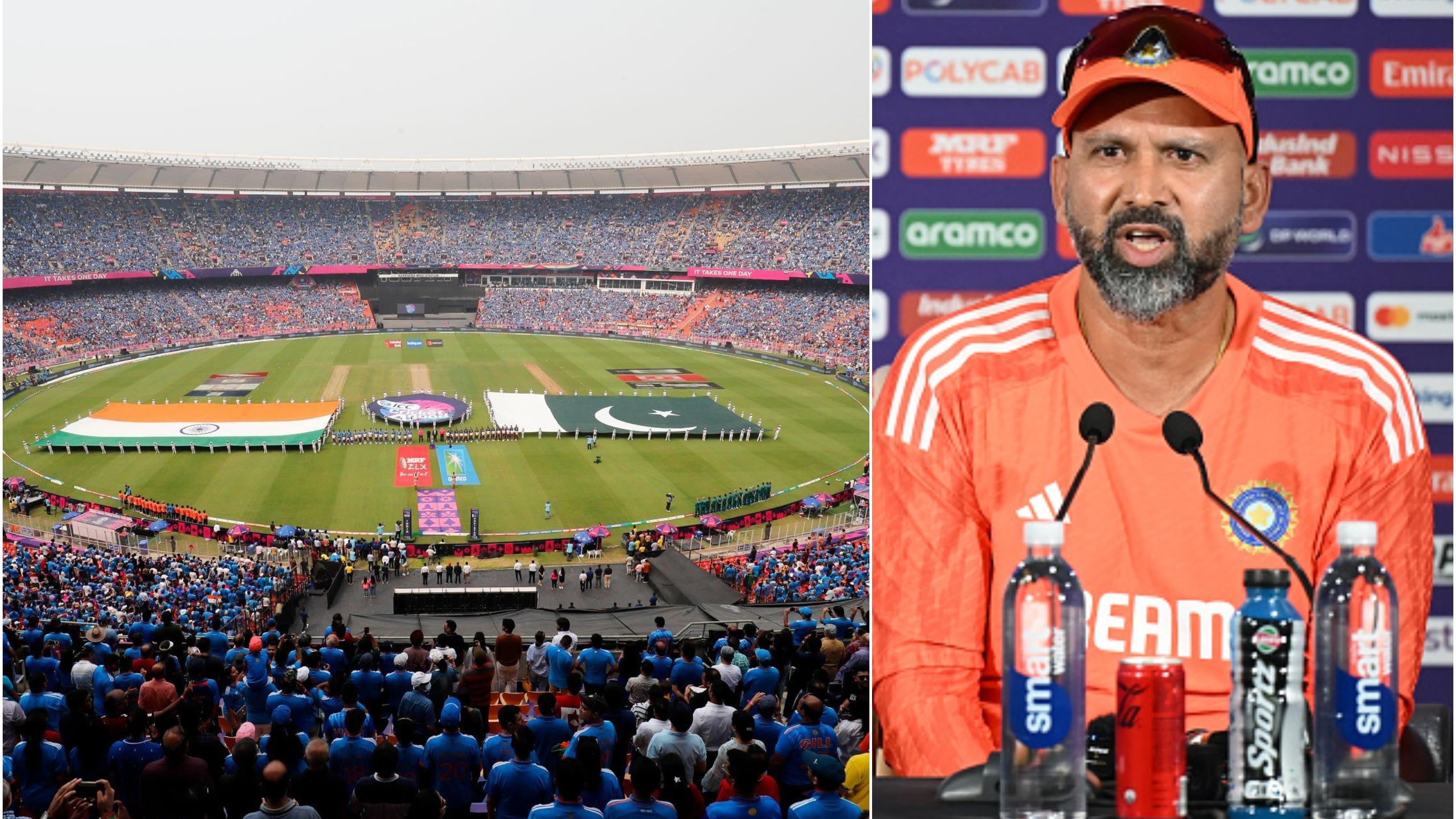 CWC 2023: India bowling coach refrains from answering a question on PCB’s complaint regarding Ahmedabad crowd