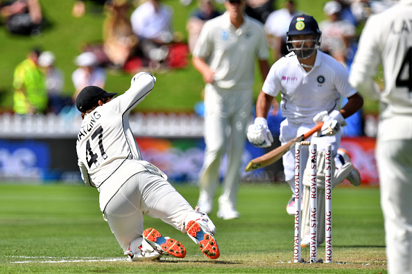 Rishabh Pant got run-out as the Kiwis had an ideal start to Day 2 | Getty