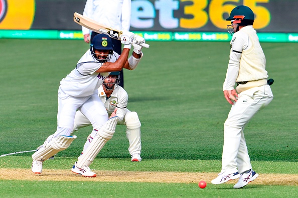 Pujara hits his first boundary on his 148th delivery against Australia in Adelaide | Getty Images
