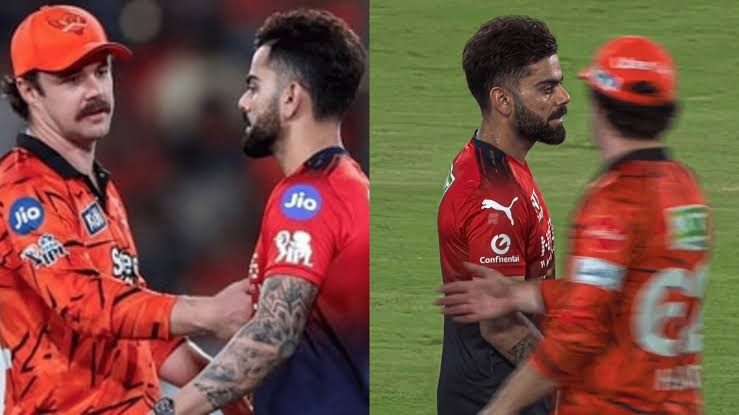 Kohli refused to shake hands with Travis Head after the IPL 2026 match between SRH and RCB | X