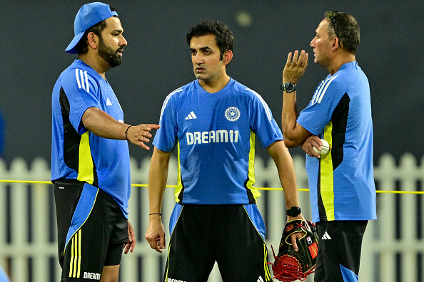 Rohit Sharma, Gautam Gambhir and Ajit Agarkar | Getty