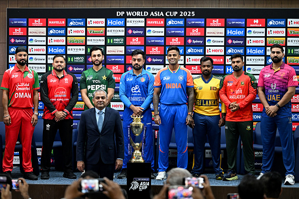 The captains of eight participating teams in the Asia Cup 2025 | Getty
