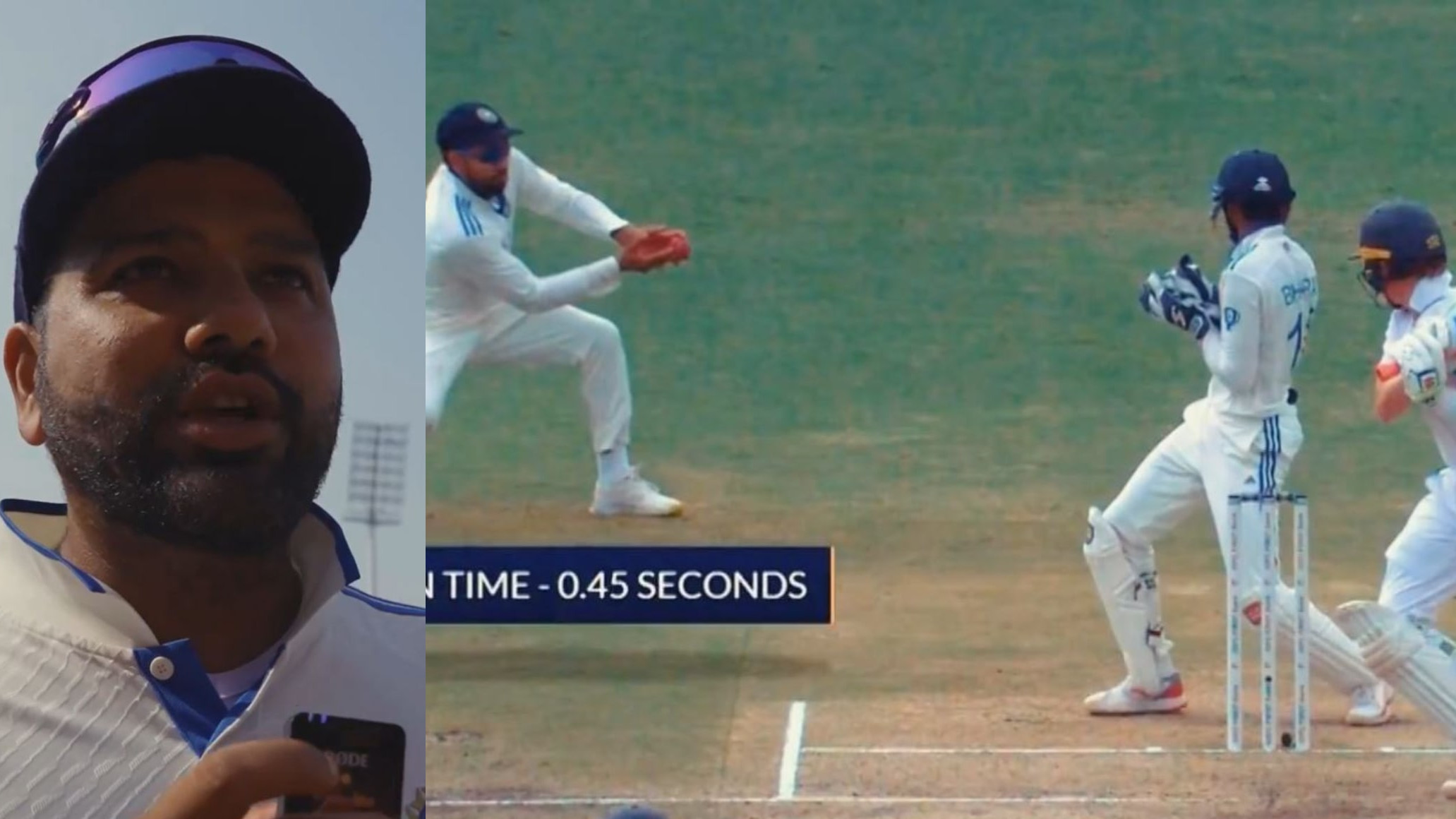 IND v ENG 2024: WATCH- 'Stay still and react'- Rohit Sharma on his excellent reaction catch in slip to dismiss Ollie Pope