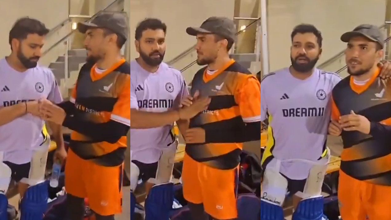CT 2025: WATCH- “Aap pair todne ki kosish kar rahe the”- Rohit Sharma teases local Dubai bowler for his inswinging yorkers in nets