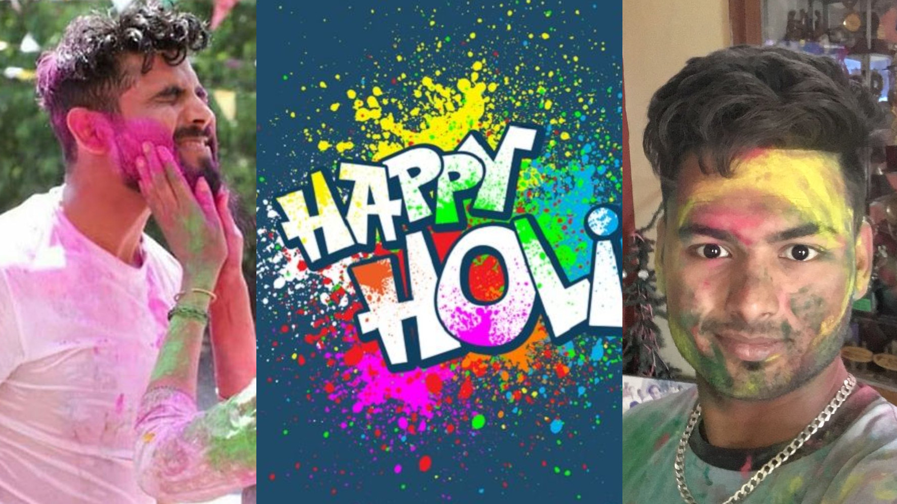 India cricket fraternity wishes the fans on the festival of colors, Holi  