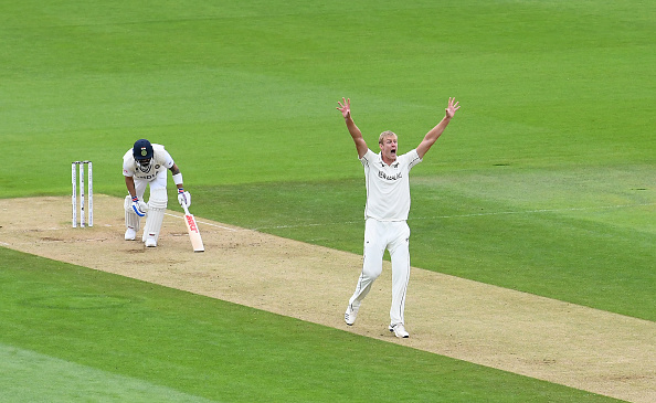 Kyle Jamieson trapped Virat Kohli plumb in front of the wicket | Getty