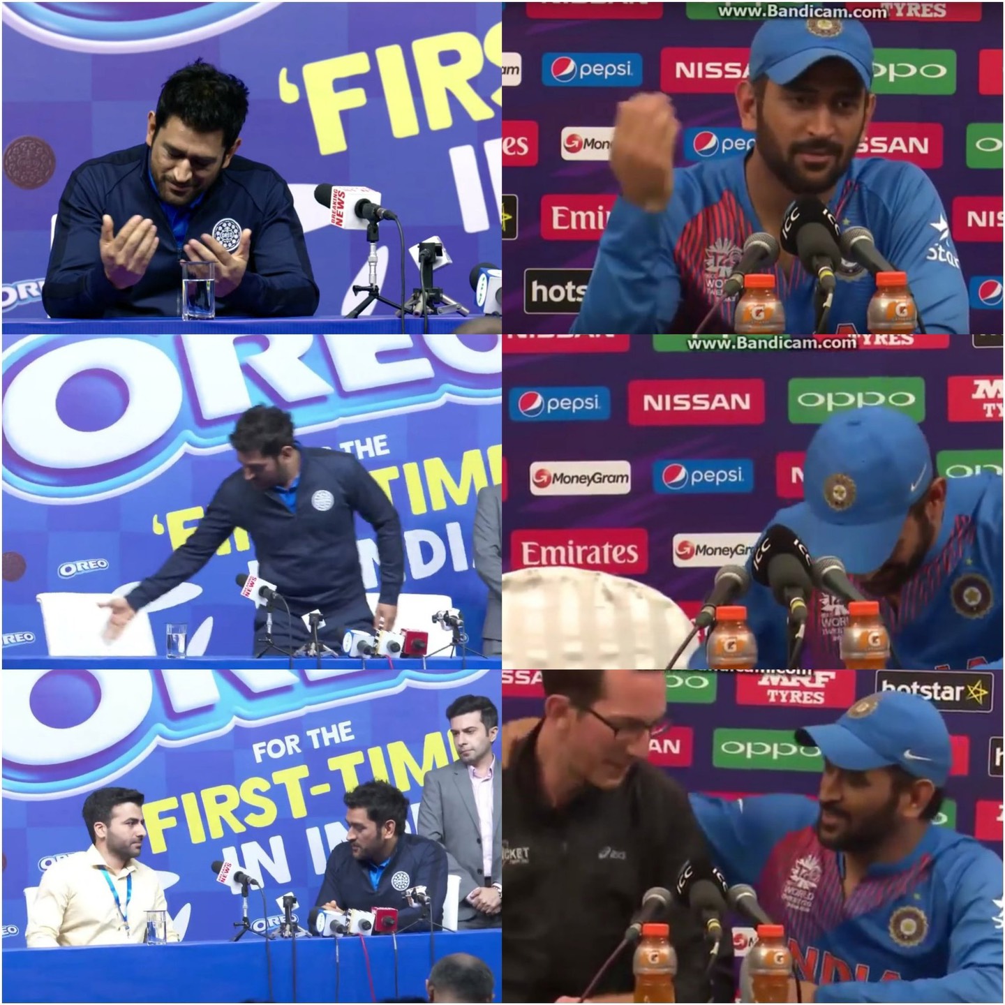 MS Dhoni and comparison of two press conferences | Twitter