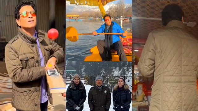 WATCH: Sachin Tendulkar shares glimpses of his Kashmir vacation; invites global tourists to experience the beauty