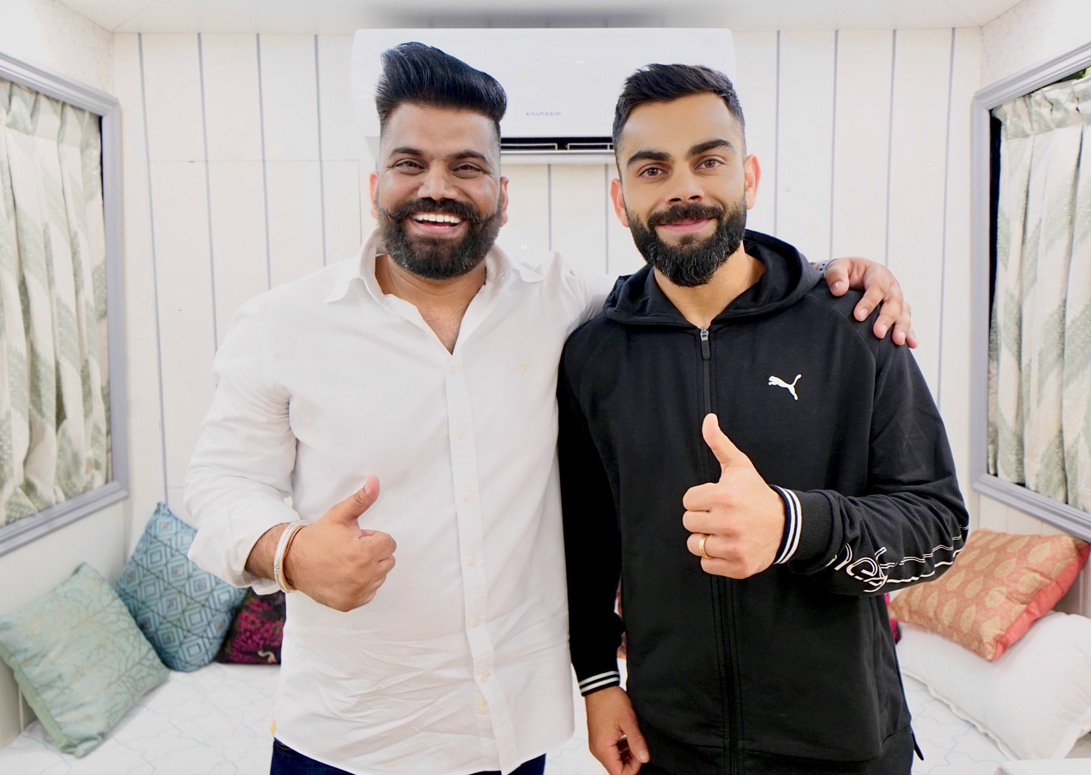 Virat Kohli with YouTuber Gaurav Chaudhary aka Technical Guruji | Instagram