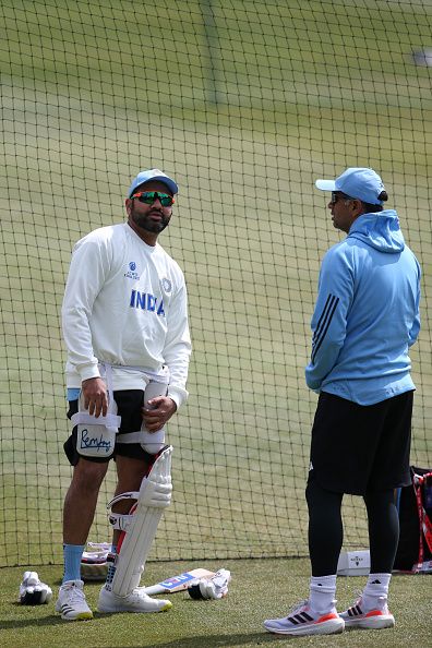 India captain Rohit Sharma and coach Rahul Dravid | Getty