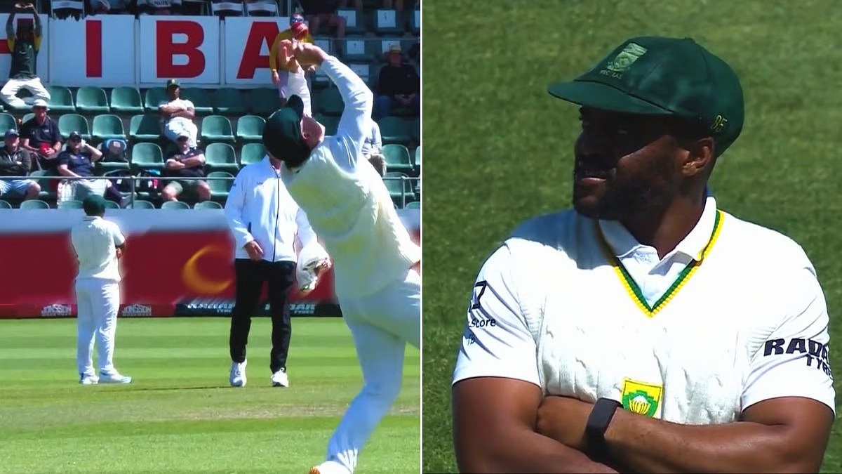 Temba Bavuma turned his back s Breetzke took Smith's catch | X