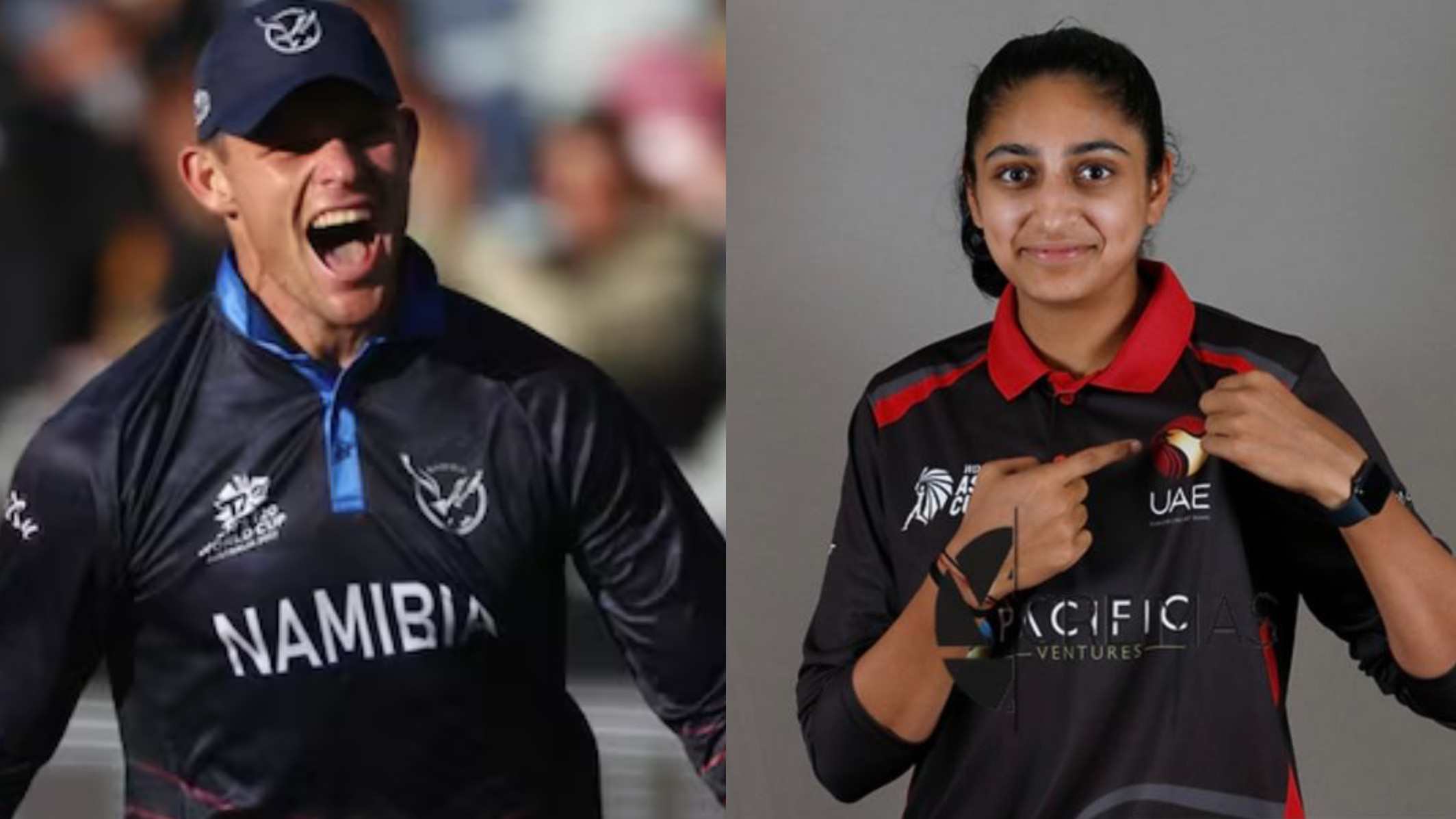 Gerhard Erasmus of Namibia and Esha Oza of UAE named ICC Associate Cricketers of the Year for 2022