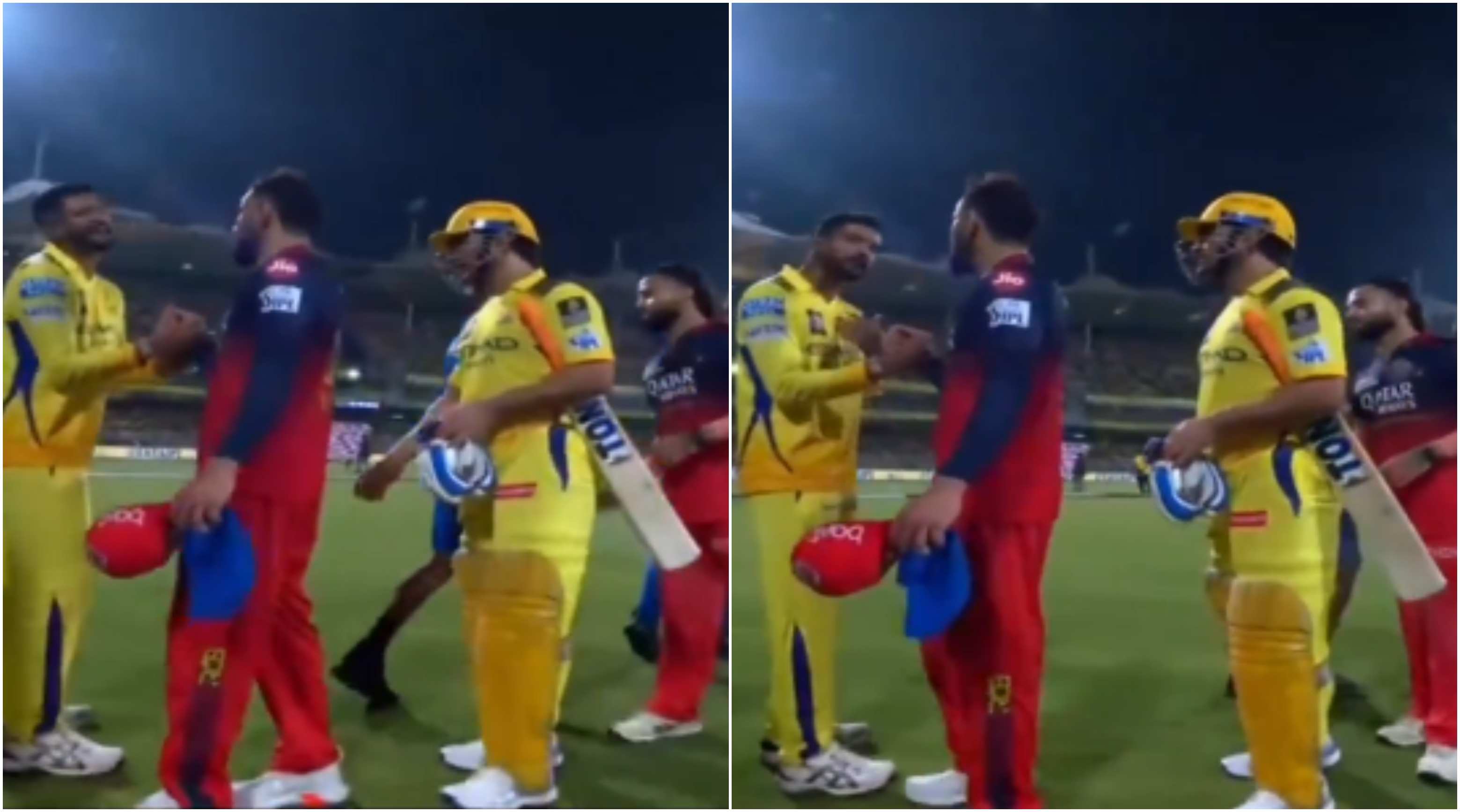 Virat Kohli and Khaleel Ahmed | Screengrabs