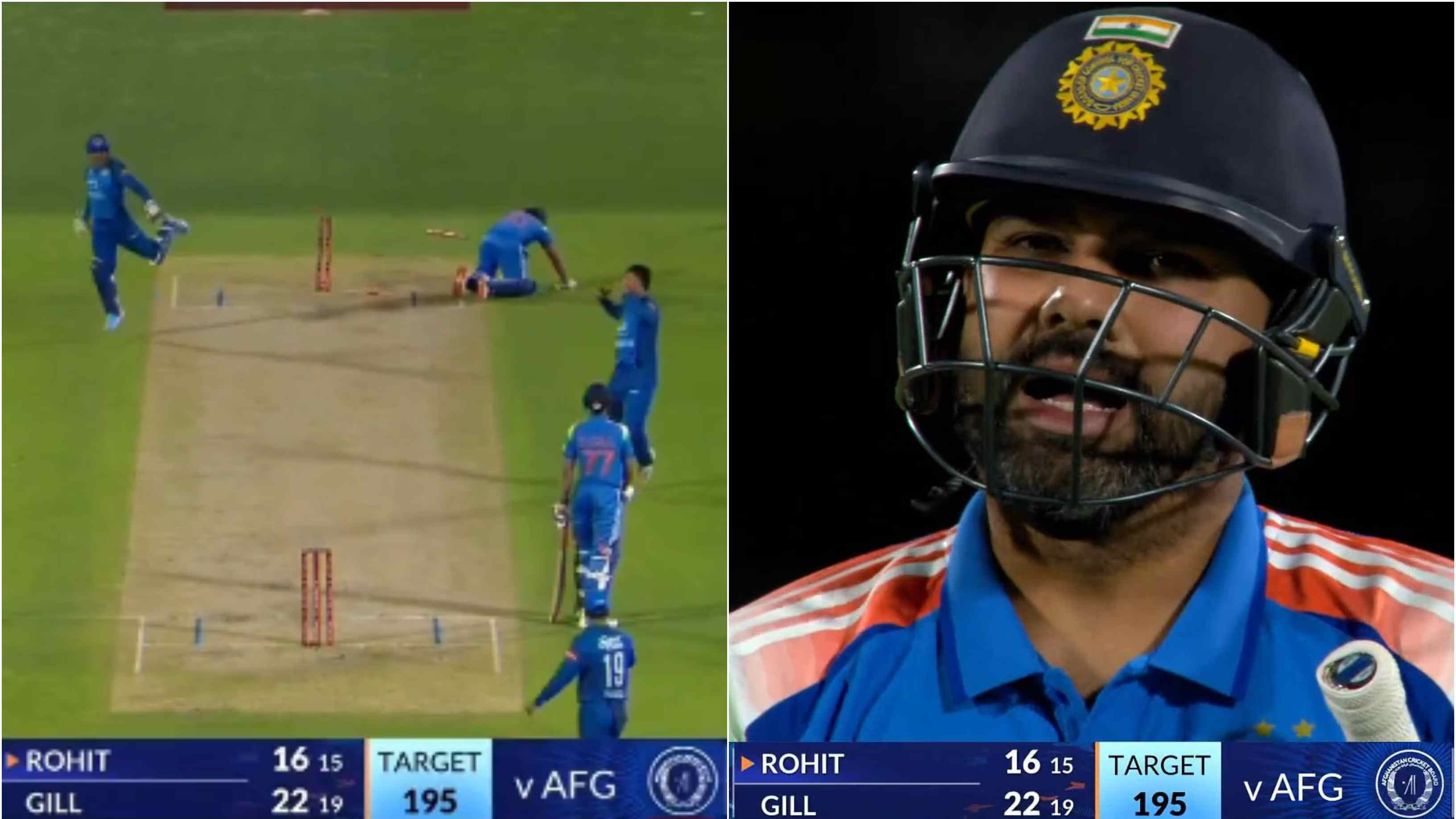 IND v AFG 2026: WATCH – Rohit Sharma gets furious after horrible mix-up with Shubman Gill results in his run out during 1st ODI