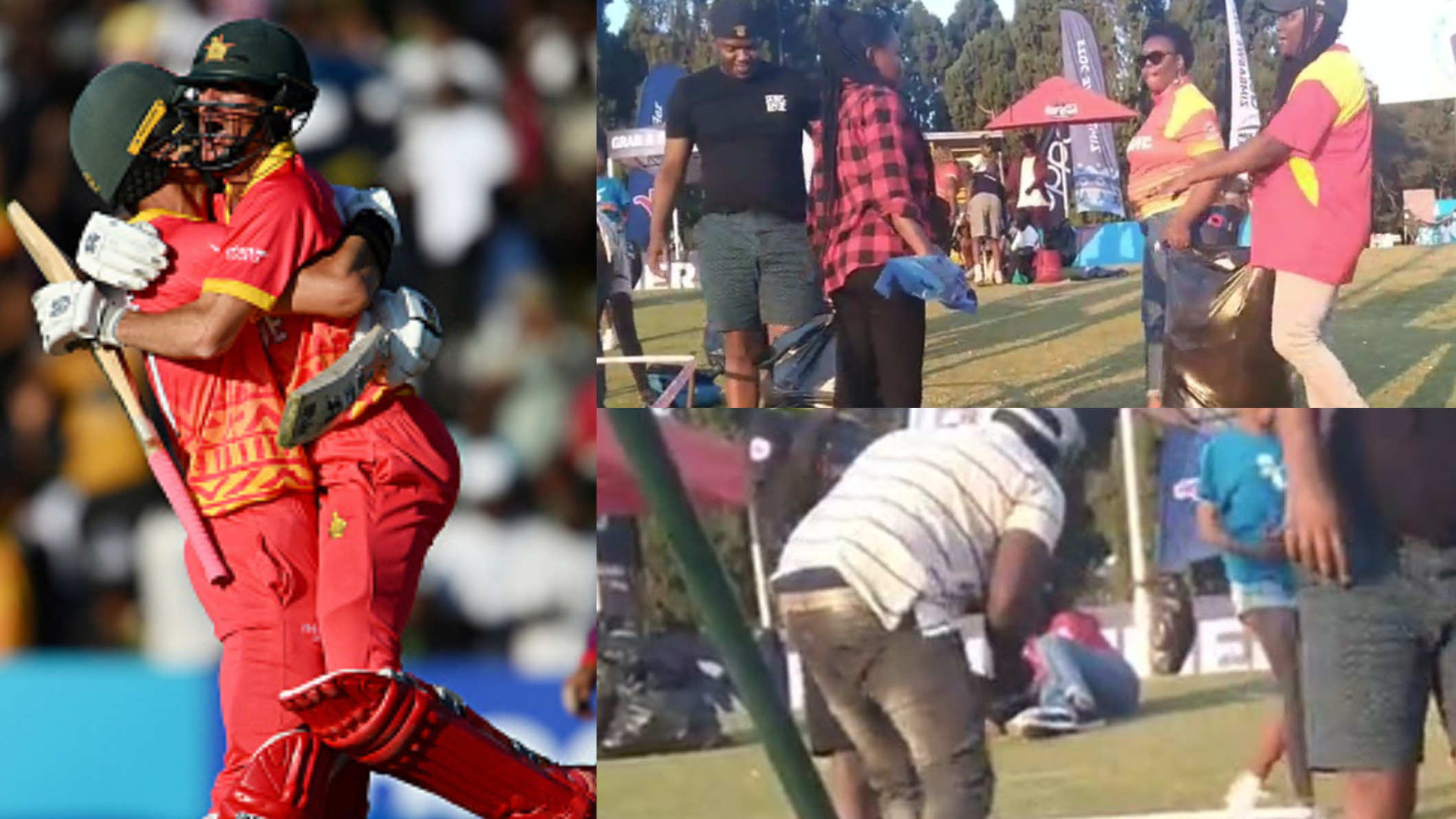 WATCH- Zimbabwe fans clean stadium after their team defeats Nepal in 2023 World Cup Qualifiers