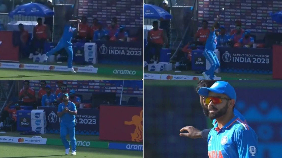 CWC 2023: WATCH- Shardul Thakur takes an amazing catch on boundary to dismiss Rahmanullah Gurbaz