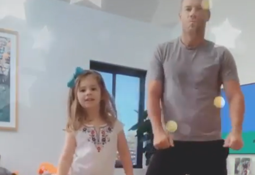 David Warner and his daughter | Instagram