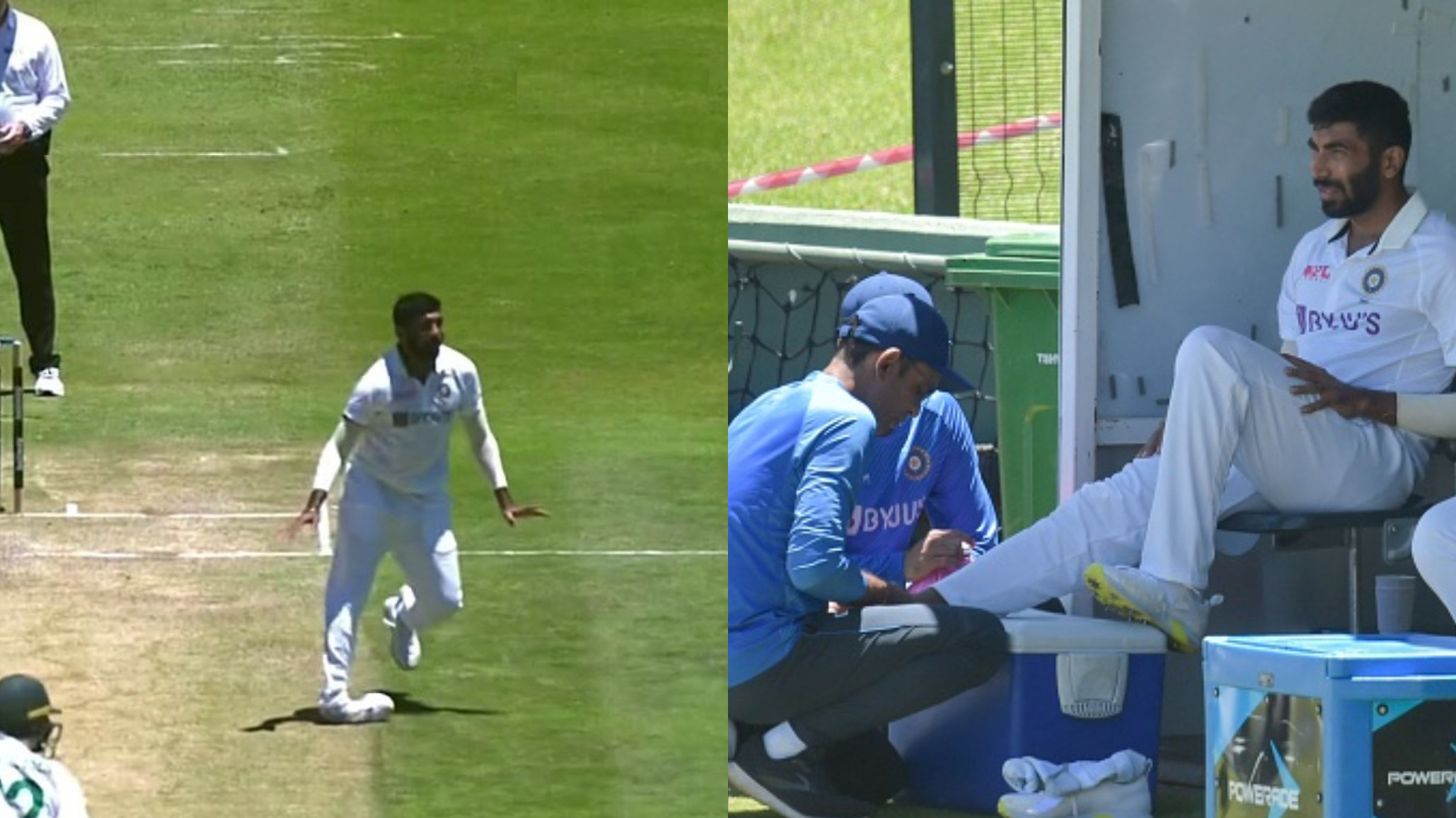 SA v IND 2021-22: WATCH- Jasprit Bumrah twists his ankle on follow-through; BCCI provides update on injury