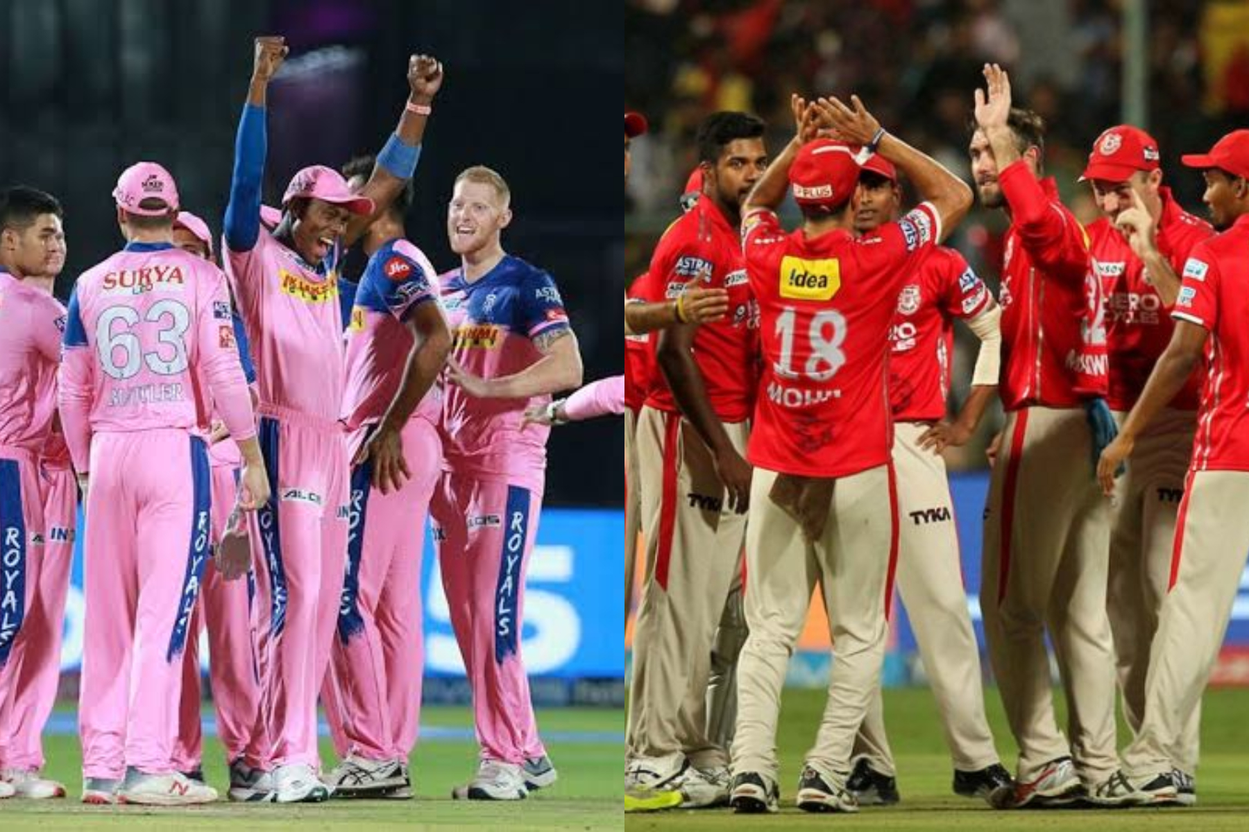 RR and KXIP will begin training from Wednesday onwards