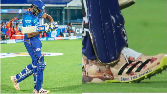 IPL 2021: Rohit Sharma wears 'Save the Rhino' shoes in MI's clash against RCB