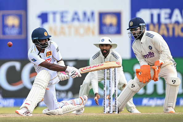 Rishabh Pant keeping wickets on Day 3 of Galle Test | Getty