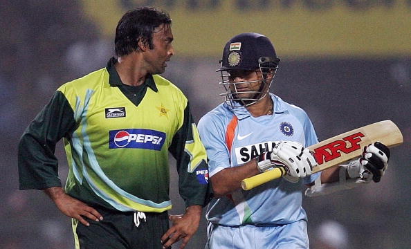 Shoaib Akhtar and Sachin Tendulkar | GETTY 