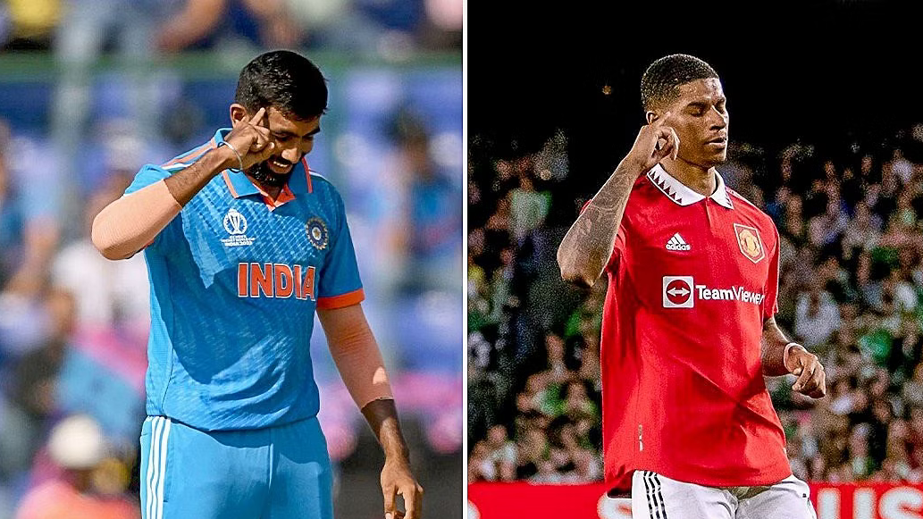 CWC 2023: WATCH- Jasprit Bumrah imitates Marcus Rashford's celebration after dismissing Ibrahim Zadran