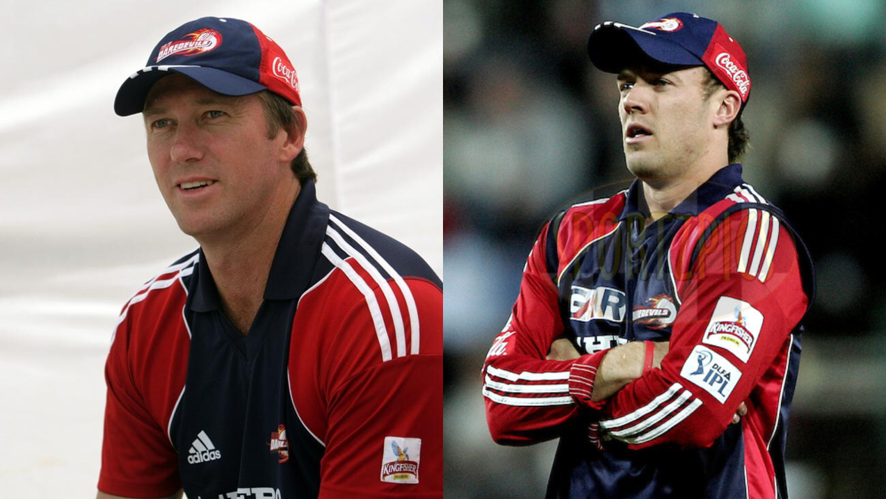 Glenn McGrath and AB de Villiers for Delhi Daredevils | X