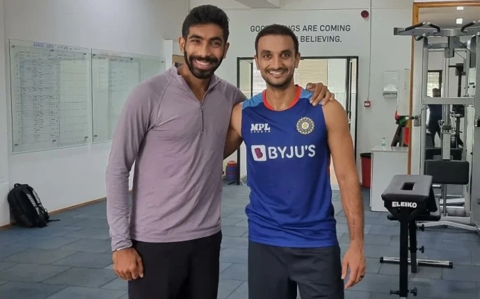 Bumrah and Harshal Patel have been rehabbing in NCA for their respective injuries | BCCI Twitter