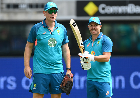 Andrew McDonald and David Warner | Getty Images