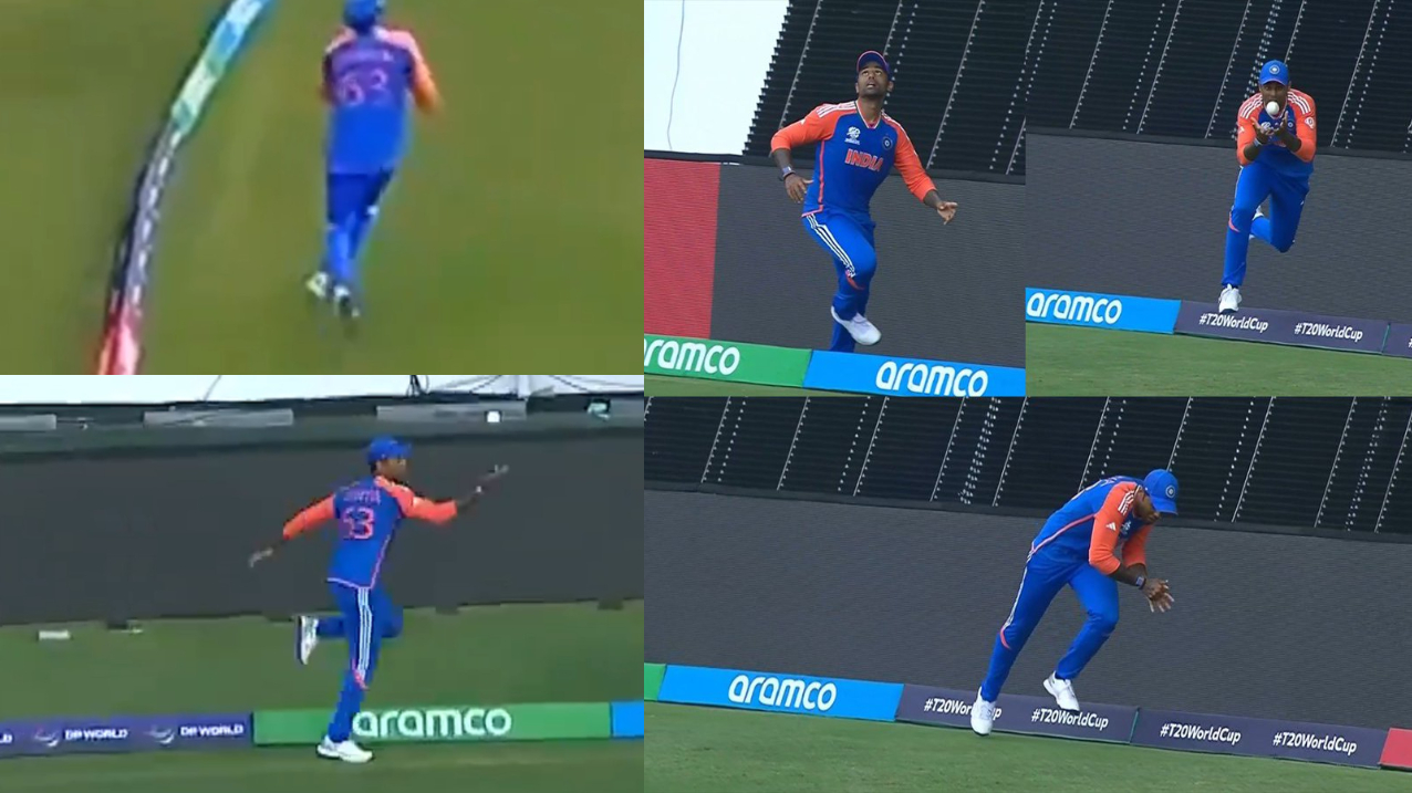 Suryakumar Yadav's catch at the boundary to dismiss Miller | X